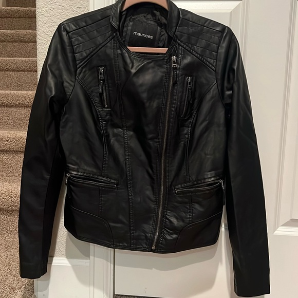 Maurice’s Black Leather Jacket - Picture 1 of 1